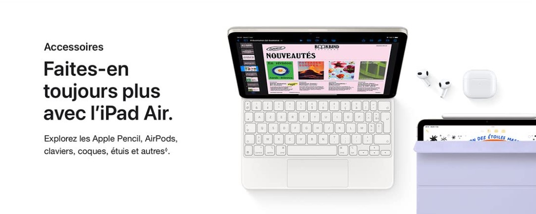Apple iPad Air 11 (M2) 2 Bannière IPad air pro